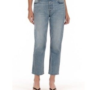 Fidelity Jimi relaxed high rise boyfriend jeans, women's button fly, si…